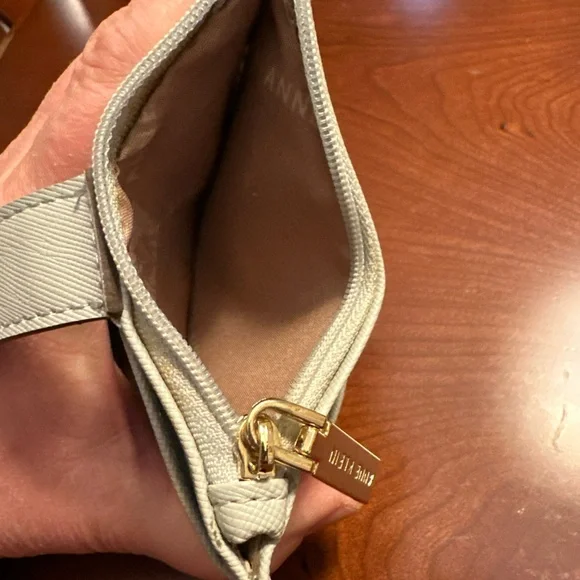 Anne Klein Gray Wallet with Gold Accents - Picture 5 of 5